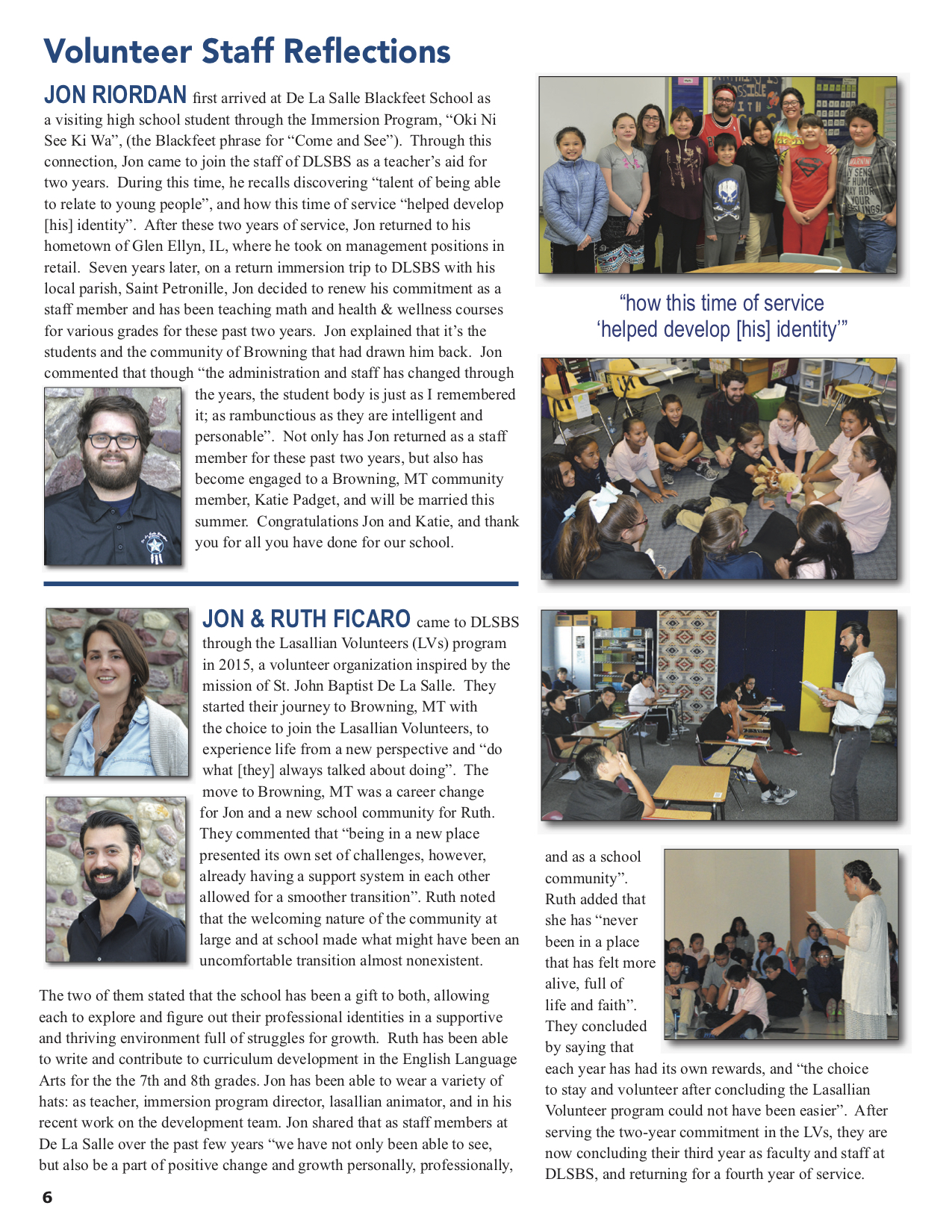 De La Salle Blackfeet Newsletter Summer 2018 pg6