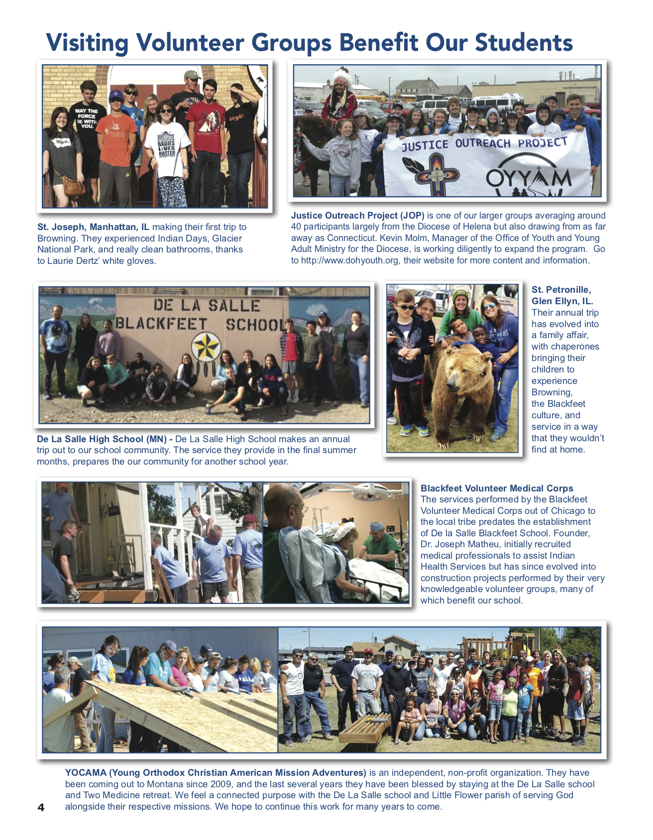 De La Salle Blackfeet Winter Newsletter 2018 pg4